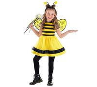 Morph Disfraz Abeja Niña, Alas & Abejorro, Disfraces Animal para Carnaval & Halloween Niña y Bebé, 1-2 Años