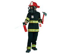 Morph Disfraz Bombero Niño Negro, Trajes Bomberos Niños, Disfraces Profesiones, Kit Bombero, Disfraz Carnaval Niño y Niña Halloween - T2