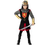 Morph Disfraz Caballero Medieval Niño, Disfraz Rey Niño, Traje Medieval, Disfraces Medievales para Fiestas y Carnaval- XL