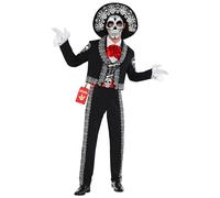 Morph Disfraz Catrina Hombre, Día De Los Muertos, Esqueleto Mexicano, Mariachi, Halloween Adulto, L