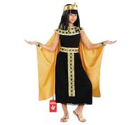 Morph Disfraz Cleopatra Niña, Disfraz de Cleopatra Niña, Vestido de Diosa Egipcia para Carnaval y Halloween, L
