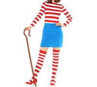 Morph Disfraz de Donde Esta, Personaje de Libro, Gracioso Mujer, Despedida Soltera, Carnaval Talla L