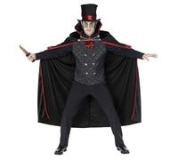 Morph Disfraz de vampiro de Drácula para hombre, disfraz de Jack el Destripador, M