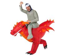 Morph Disfraz Dragón Hinchable, Divertido Disfraz de Montar para Halloween, Perfecto para Fiestas y Eventos, Talla única
