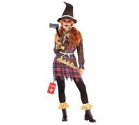 Morph Disfraz Espantapajaros Mujer, Disfraces Espantapajaros Adulto, Disfraz Halloween Mujer, XXL