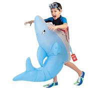 Morph Disfraz Hinchable Tiburón Niño, Traje Animal Marino para Carnaval y Halloween, Talla única