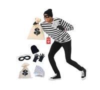 Morph Disfraz Ladron Hombre, Disfraz Atraco Halloween Hombre, 3XL