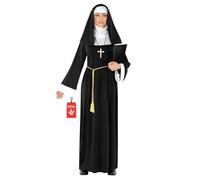 Morph Disfraz Monja Mujer, Disfraz Mujer Monja, Disfraz Halloween Monja Mujer, Disfraz Monja Adulto, Disfraz Monja Halloween Mujer, Disfraz La Monja, Disfraz Halloween Mujer Monja Talla XXXL