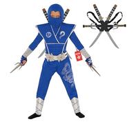 Morph Disfraz Ninja Niño, Disfraz Halloween Niño, 3-4 años