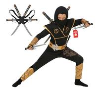 Morph Disfraz Ninja Niño, Espada Ninja, Disfraces para Carnaval y Halloween, 3-4 años