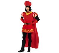 Morph Disfraz Noble Medieval Hombre Adulto Rojo, Disfraces de Pelicula, Traje de Cuentos, Disfraz Carnaval Hombre - M