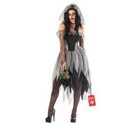 Morph Disfraz Novia Zombi Mujer, Vestido Novia Fantasma Gótica, Traje Novia Muerta para Fiestas de Halloween, XL
