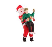 Morph Disfraz Papa Noel Hinchable Niño, Disfraz Halloween Niño | Traje Hinchable de Papá Noel, Ventilador Integrado, Se Infla en Segundos, Perfecto para Halloween, Siempre un Éxito