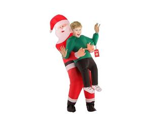 Morph Disfraz Papá Noel Hinchable Niño, Traje Navidad para Carnaval y Halloween