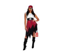 Morph Disfraz Pirata Mujer, Vestido Pirata para Halloween, Traje Divertido de Pirata para Mujeres, XL
