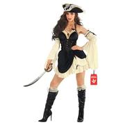 Morph Disfraz Pirata Mujer, Vestido Pirata para Halloween, Traje Divertido para Disfrazarse, M