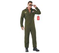 Morph Disfraz Traje de Vuelo, Piloto Aviador, Disfraz Fuerza Aérea para Halloween, S