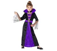 Morph Disfraz Vampiresa Niña Morado, Disfraces Vampiros, Traje de Vampira, Disfraz Halloween Niña, 4-6 años
