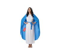 Morph Disfraz Virgen María Mujer, Traje de Navidad María y José, Vestido Santa María para Celebraciones Navideñas, S