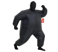 Morph Divertido Disfraz Inflable Negro Niños - Una talla le queda a la mayoría