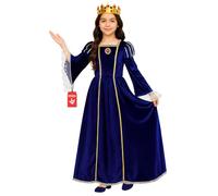 Morph Traje Medieval Niña, Disfraz Princesa Medieval Niña, Disfraces Medievales, Vestido Edad Media, Disfraz Carnaval, M