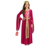 Morph Traje Medieval Niña, Disfraz Princesa Medieval Niña, Disfraces Medievales, Vestido Edad Media, Disfraz Carnaval, L
