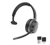 Morpheus 360 Advantage HS6200MBT - Auriculares inalámbricos mono con micrófono desmontable - Auriculares Bluetooth - Compatible con UC - Tiempo de reproducción de 20 horas - Conector USB A - Adaptador