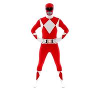 Morphsuits Disfraz de Power Rangers para hombre, talla M, color rojo
