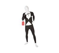Morphsuits Disfraz Esmoquin Adulto, Disfraz Elegante Halloween | Mono Integral Negro con Estampado de Traje & Pajarita, Cierre de Cremallera, Perfecto para Halloween, Ideal para Cosplay