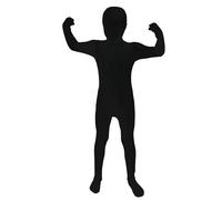 Morphsuits Disfraz Negro Niño, Mono Segunda Piel Halloween Niño, XL