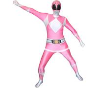 Morphsuits Power Rangers Disfraz de tamaño Adulto, Rosa, XXL para Hombre