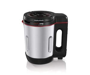 Morphy Richards 501027 Compact - Máquina para saltear y sopa, acero inoxidable, 900 W, 1 litro, aluminio cepillado y negro