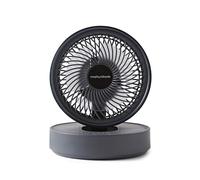 Morphy Richards Airflex 820001 - Ventilador oscilante portátil, recargable, USB, hasta 17 horas, plegable, 3 velocidades, panel táctil, inclinación variable, silencioso, montaje en pared, dormitorio