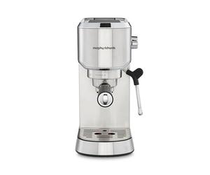 Morphy Richards Bomba tradicional Espresso - Compacto - 15 bar - Varita espumadora de leche - Acero inoxidable - 172022