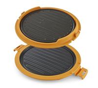 Morphy Richards MICO - Parrilla redonda, cocción rápida y fácil en el microondas, diseño compacto, tecnología avanzada de ondas de calor, antiadherente, alimentación saludable, fajitas, hamburguesas