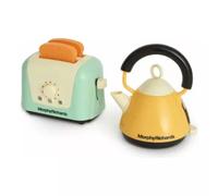 Casdon 65150 Morphy Richards - Tostadora y hervidor Interactivo de Juguete para niños a Partir de 3 años, se ve como lo Real para una diversión sin Fin, Verde Azulado y Amarillo, Mediano