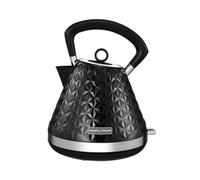 Morphy Richards Vector Pyramid - Hervidor de agua (1,5 L, 3 kW, filtro antical, protección contra ebullición en seco, ventana de agua, tapa extraíble, base inalámbrica 360°, negro, color negro