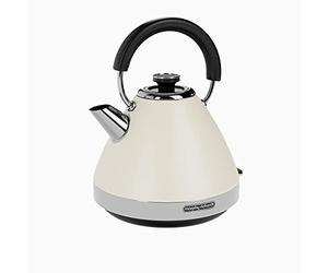 Morphy Richards Venture 100132 - Hervidor piramidal en crema, 1,5 L, 3 kW, ebullición rápida