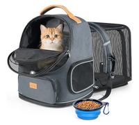Morpilot - Bolsa de Transporte 102% Extensible para Perro con Felpa extraíble y Correa de Seguridad Interior Plegable para Gato para Tren/Coche/Viaje