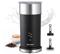 Morpilot Espumador de Leche, Calentador de Leche 4 en 1, Acero Inoxidable, para Espuma Fría y Caliente, Latte, Capuchinos y Macchiato