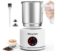 Morpilot Espumador de Leche Eléctrico 4 en 1 con Calentador-500ml Capacidad, Espuma Fría y Caliente, Leche Caliente y Chocolate - Acero Inoxidable, Ideal para Café Latte, Cappuccino y Uso Familiar