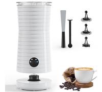Morpilot - Espumador de leche eléctrico 4 en 1 con espuma caliente fría y calentador de leche, emulsionador automático 400 W 240 ml para Cappuccino Macchiato Latte