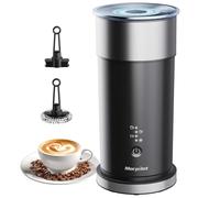 morpilot Espumador de Leche Eléctrico, Calentador de Leche 4 en 1, Acero Inoxidable, para Espuma Fría y Caliente, Latte, Capuchinos y Macchiato