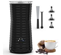 Morpilot Espumador de Leche Eléctrico, Calentador Leche 4 en 1, para Espuma Caliente y Fría, 240ml 400W, Negro