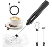 Morpilot Espumador de Leche Recargable USB-C, Batidor de Leche Espuma Portátil, Mini Espumador de Café para Cappuccino, Latte, Matcha y Batidos, Diseño Compacto para Hogar, Oficina y Viaje