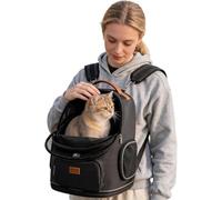 Morpilot - Bolsa de Transporte 102% Extensible para Perro con Felpa extraíble y Correa de Seguridad Interior Plegable para Gato para Tren/Coche/Viaje