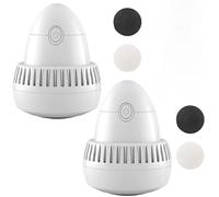 Morrat Lima de pies, removedor eléctrico de callos profesional con 2 cabezales, herramienta de pedicura recargable por USB para piel muerta/exfoliación potente (2Piezas)