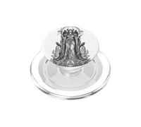 Morrigan Celtic Raven Diosa Guerrero Sagrado Line Art PopSockets PopGrip para MagSafe