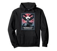 Morrigan diosa de la guerra y el destino con cuervos y alas Sudadera con Capucha
