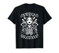 Morrigan Sisterhood Halloween Gótico Bruja Wiccan Pop Art Camiseta gráfica económica